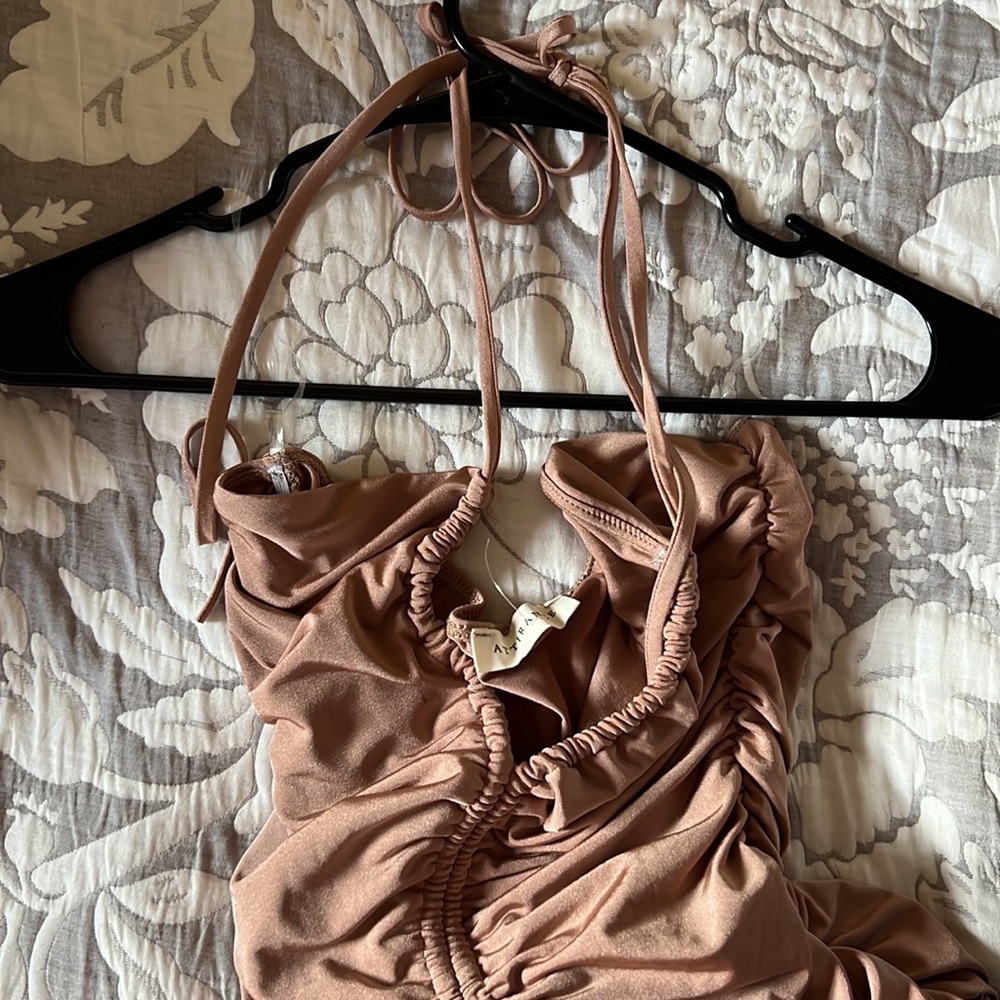 BNWOT Ruched Mini Dress - Picture 3 of 3